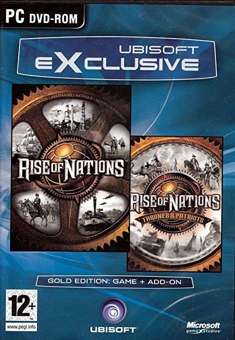 PC CD ROM - RISE OF NATIONS + RISE OF NATIONS THRONES and PATRIOTS