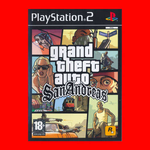 SONY PLAYSTATION 2 GAME - GRAND THEFT AUTO SAN ANDREAS