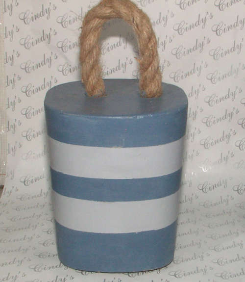 HAND CRAFTED CEMENT DOOR STOP WITH ROPE HANDLE