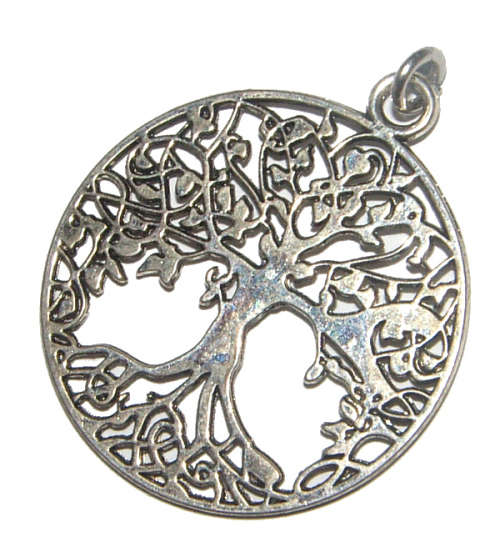 SWEET SILVER TREE OF LIFE  PENDANT