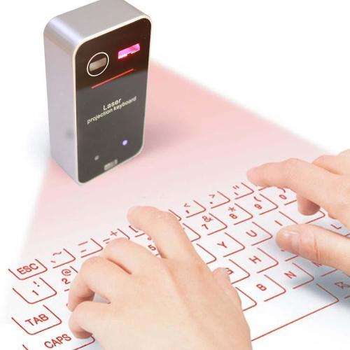 Portable Bluetooth Virtual Laser Keyboard - Wireless Projector.