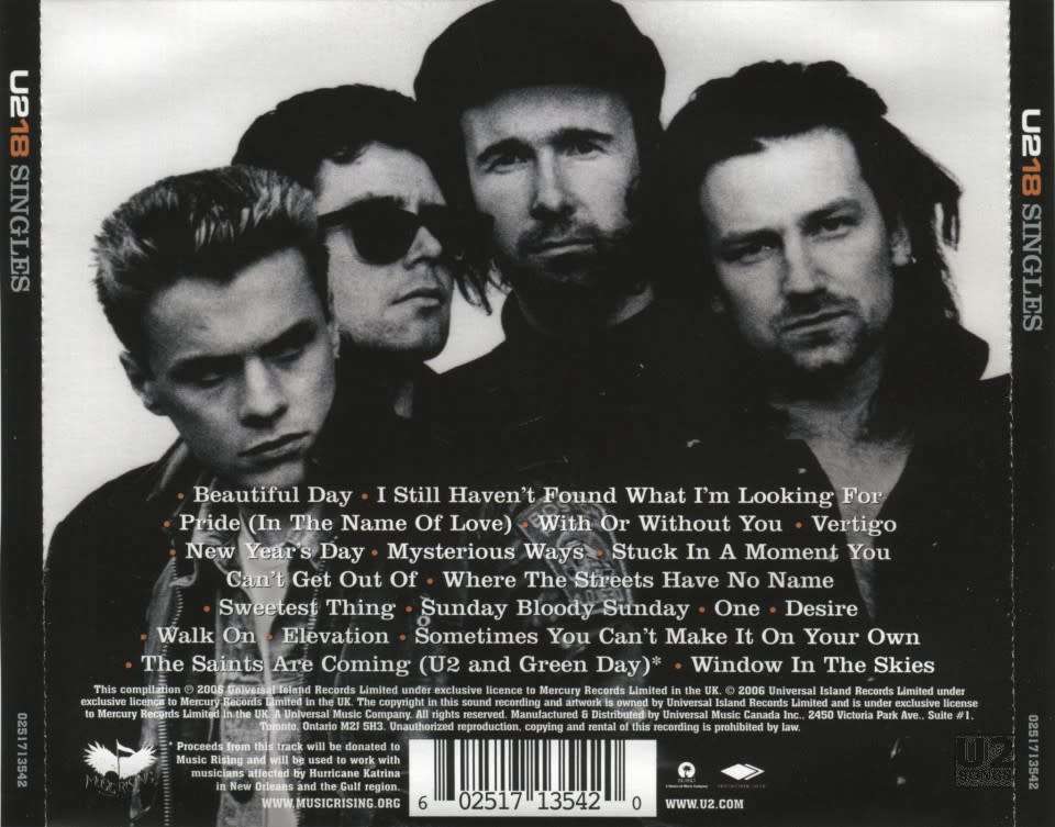 CD - U2 - 18 Singles