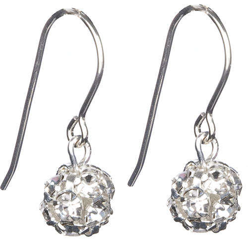 ***WOAW!!!!***FASHIONABLE RHINESTONE ENCRUSTED DISCO GLITTERBALL EARRINGS!