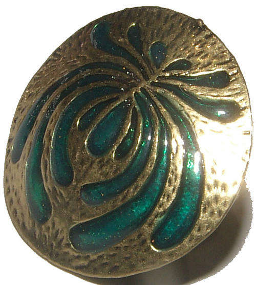 BEAUTIFUL  CELTIC DESIGN DRESS RING WITH ENAMELLING - ***NEW***!