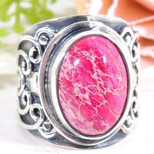 ***WOAW!***AMAZING SEA SEDIMENT JASPER DRESS RING!!! - Brand New!