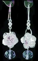 *** PRETTY*** CZECH RHINESTONE DANGLING EARRINGS!!!