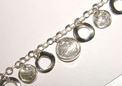 ***BEAUTIFUL!!*** SOLID STERLING SILVER BELCHER BRACELET WITH CHARMS!