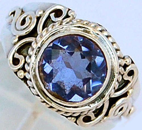 ***WOAW!!!*** SPARKLING COLOURCHANGE ALEXANDRITE GEMSTONE IN SOLID STERLING SILVER RING!!!