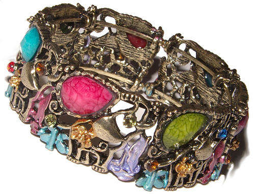 ***STUNNING!!!*** DESIGNER INSPIRED VINTAGE STYLE FLORAL BANGLE!