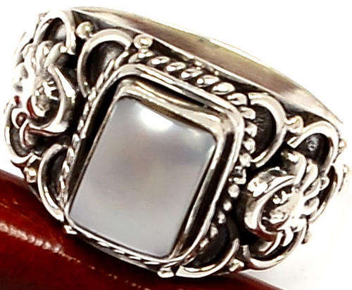 ***WOAW!!!*** GORGEOUS MABE PEARL IN SOLID STERLING SILVER RING!!!