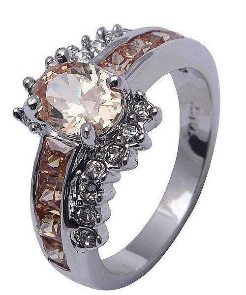 ***WOAW!!!***STUNNING CITRINE WHITE GOLD RING!!!