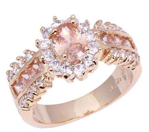 ***WOAW!!!***STUNNING CHAMPAGNE TOPAZ YELLOW GOLD RING!!!