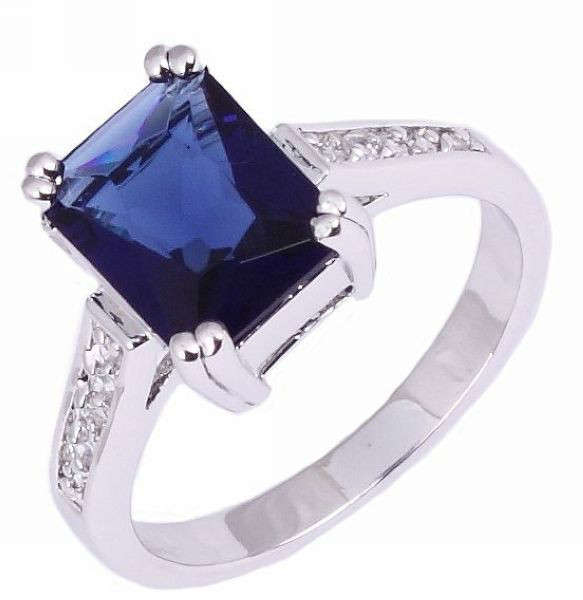 ***GORGEOUS***STUNNING  SAPPHIRE SOLITAIRE DRESS RING!!!