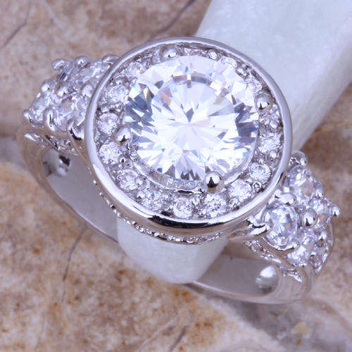 ***WOAW!!!***STUNNING TOPAZ STERLING SILVER RING!!!