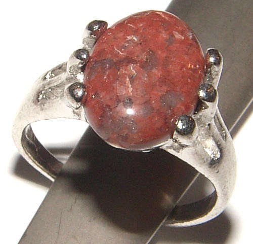 ***SALE  ITEM!!*** NATURAL GEMSTONE SILVER  RING - NEW!