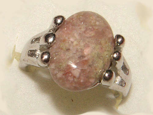 ***SALE  ITEM!!*** NATURAL GEMSTONE SILVER  RING - NEW!