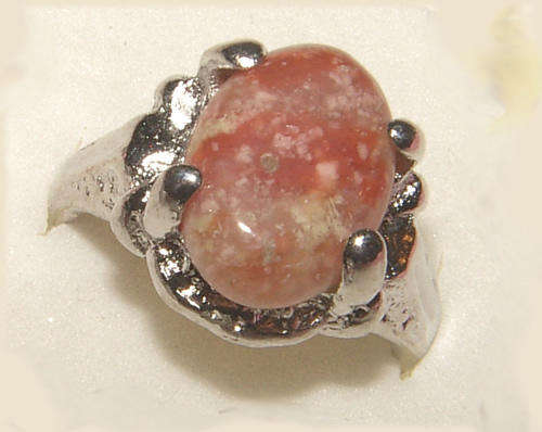 ***SALE  ITEM!!*** NATURAL GEMSTONE SILVER  RING - NEW!