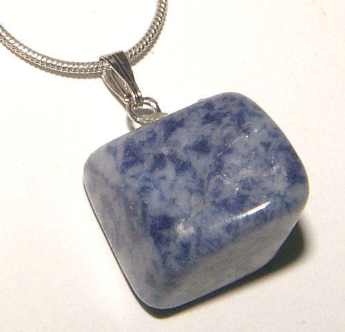 STUNNING NATURAL POLISHED GEMSTONE PENDANT - SODALITE!!
