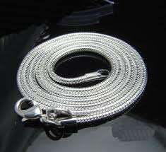 ***L@@@@K!!*** 50cm SILVER SNAKE CHAIN WITH LOBSTER CLASP!!
