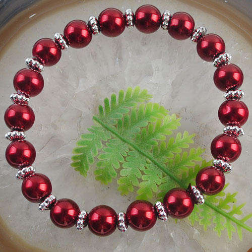 ***FAIRYTALE COLLECTION*** PRETTY IMITATION PEARLS AND BEADS STRETCHY BRACELET!