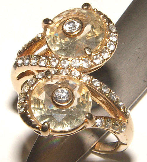 FAIRYTALE COLLECTION - BEAUTIFUL RHINESTONE ENCRUSTED DRESS RING!