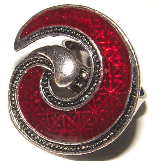 **ENAMEL RANGE**  BEAUTIFUL ADJUSTABLE ENAMEL DRESS RING!