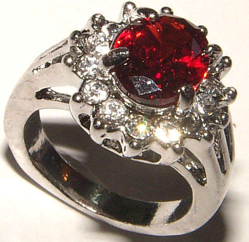 **SIZE 5.75**BEAUTIFUL CZ AND RHINESTONE ENCRUSTED DRESS RING!