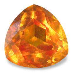 GOLDEN YELLOW CREATED SAPPHIRE -  TRILLIANT CUT - 6.09cts!!