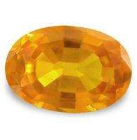 NATURAL SAPPHIRE -  BEST GOLDEN YELLOW OVAL CUT - 0.630cts!!