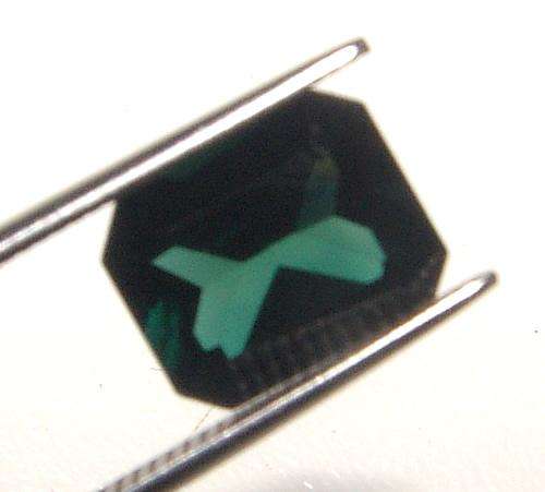 NATURAL TOURMALINE - DARK EMERALD GREEN OCTAGON CUT  - 3.360cts