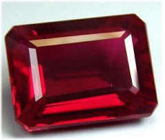 RUBY TOP RED OCTAGON CUT - 2.39cts