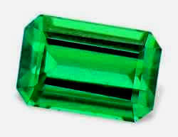 EMERALD SIMULANT  - TOP EMERALD GREEN OCTAGON CUT - 1.150cts!!