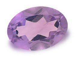 NATURAL AMETHYST -  LIGHT PURPLE OVAL FACET - 0.520cts!!
