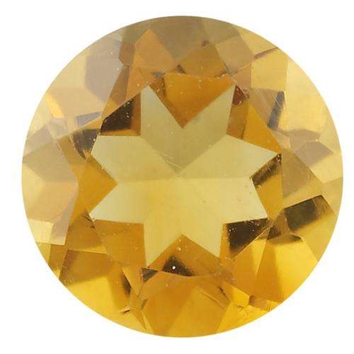NATURAL CITRINE ROUND DIAMOND CUT - 0.320cts