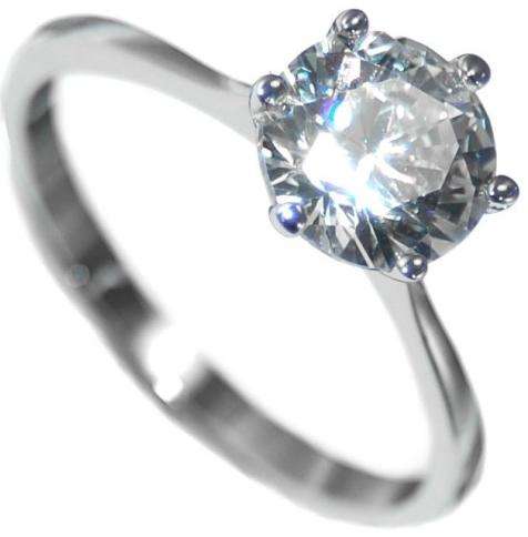 HUGE SOLITAIRE ENGAGEMENT RING - EXCELLENT QUALITY!