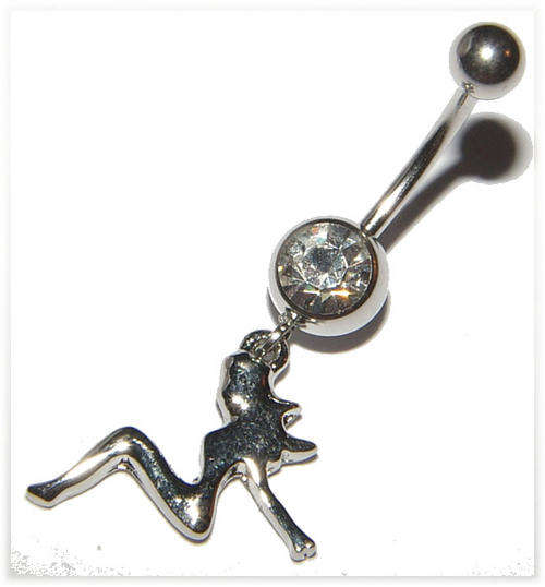 Crystal Dangling Naval Jewellery!