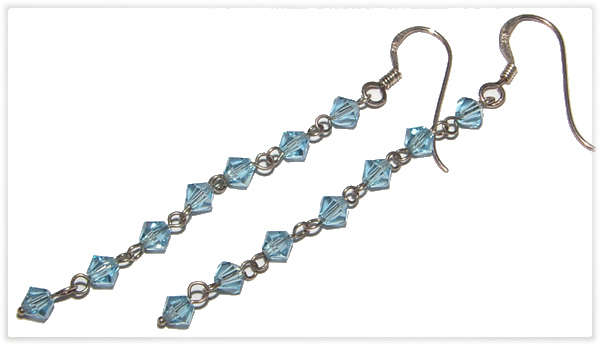 GENUINE SWAROVSKI CRYSTAL DANGLING EARRINGS