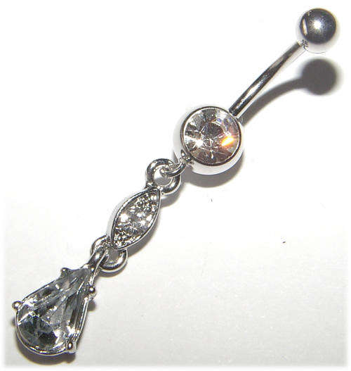 Crystal Dangling Naval Jewellery!