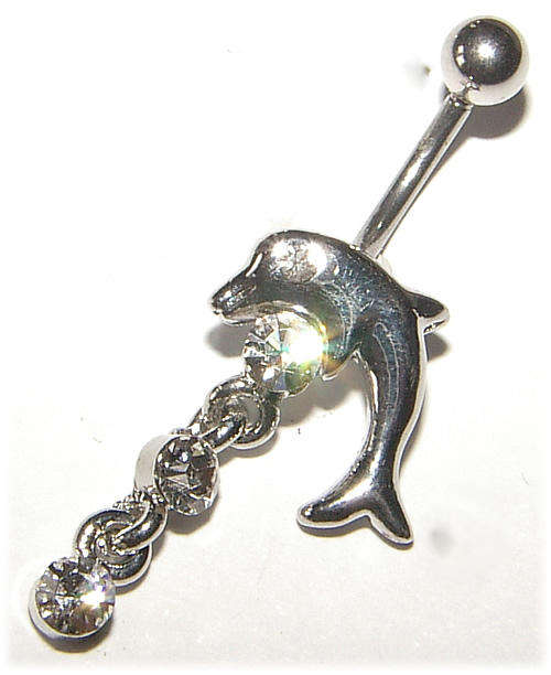 Crystal Dangling Naval Jewellery!