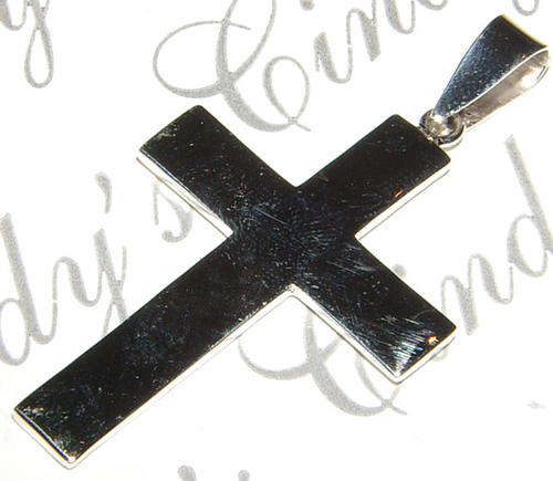 STUNNING STERLING SILVER CROSS PENDANT