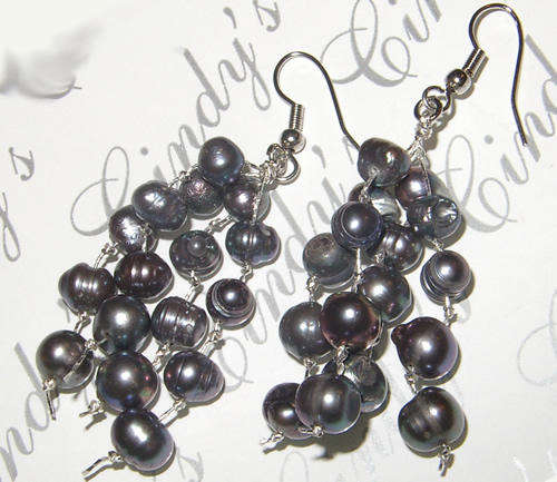 FANCY  PEARL EARRINGS - FINE QUALITY!