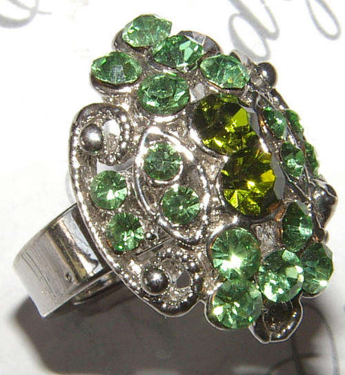 EXTREMELY BLING!!!  Rhinestone Crystal adjustable Bling-Ring!