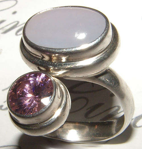 HANDMADE GENUINE MOONSTONE RING - FINE QUALITY!