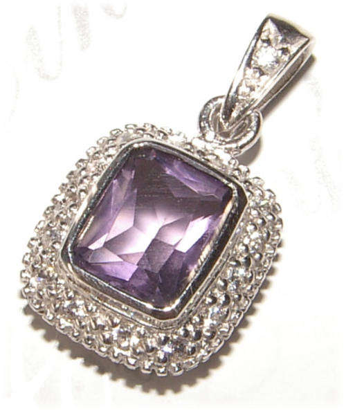AMETHYST STERLING SILVER PENDANT