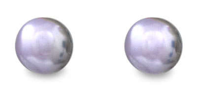 Earring Studs With  8mm Pearly Beads