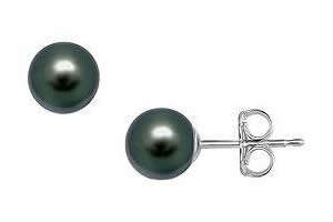 Earring Studs With  8mm Pearly Beads