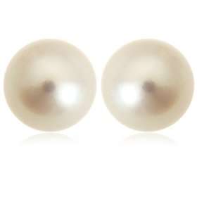 Earring Studs With  8mm Pearly Beads