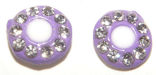 FASHION JEWELLERY - SPARKLING CRYSTAL STUD EARRINGS - 9mm
