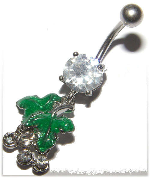 Cubic Zirconia and Crystal Dangling Naval Jewellery!