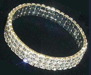 MULTI STRAND AUSTRIAN CRYSTAL STRETCHY BRACELET!